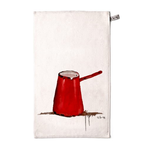 Anne Lorette - Essuie-mains Pot Rouge